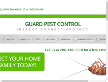 Tablet Screenshot of guardpestcontrol.com